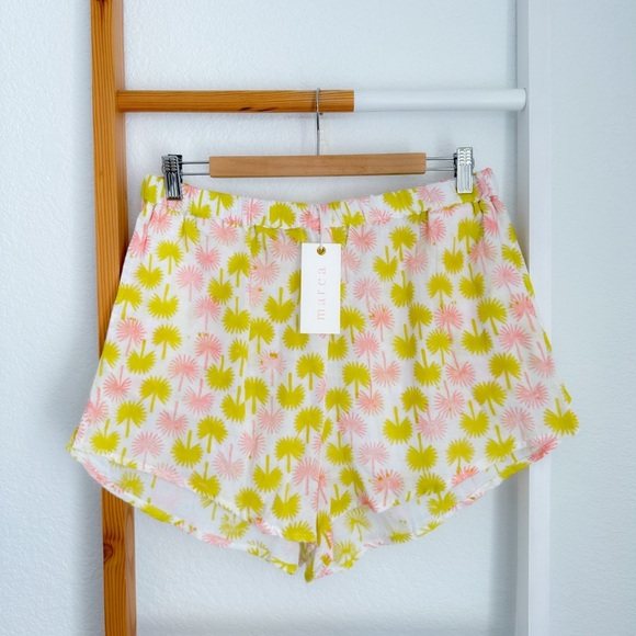 Marea Apres Beach Cotton Gauze Shorts In Golden Hour Pockets NEW L - Picture 3 of 13